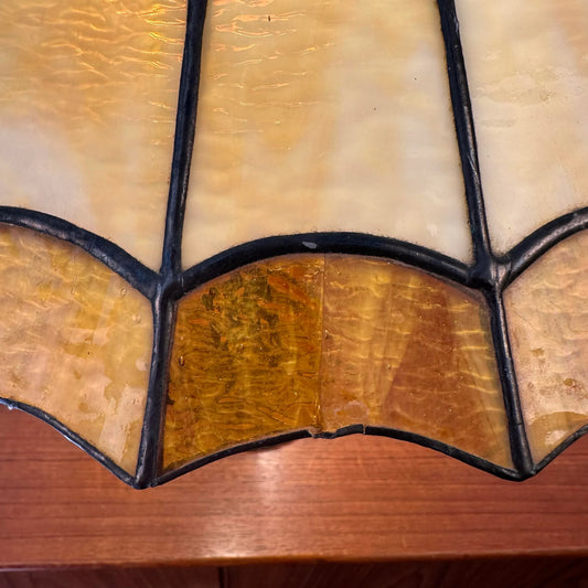 Antique Stained Glass Tiffany Style Table Lamp