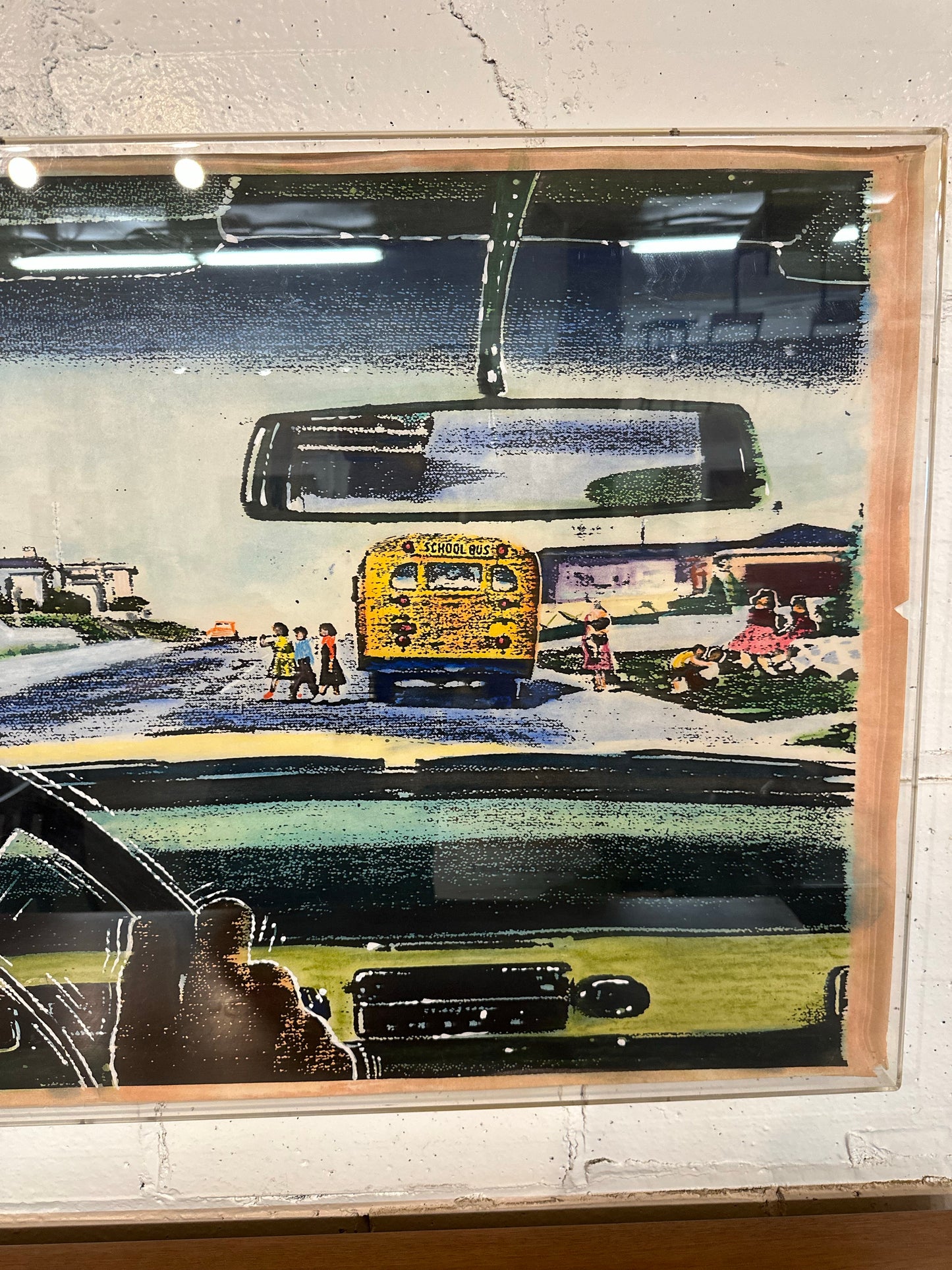 Paul Mavrides 1983 Lithograph Professionally Framed in Museum Quality Lucite Box