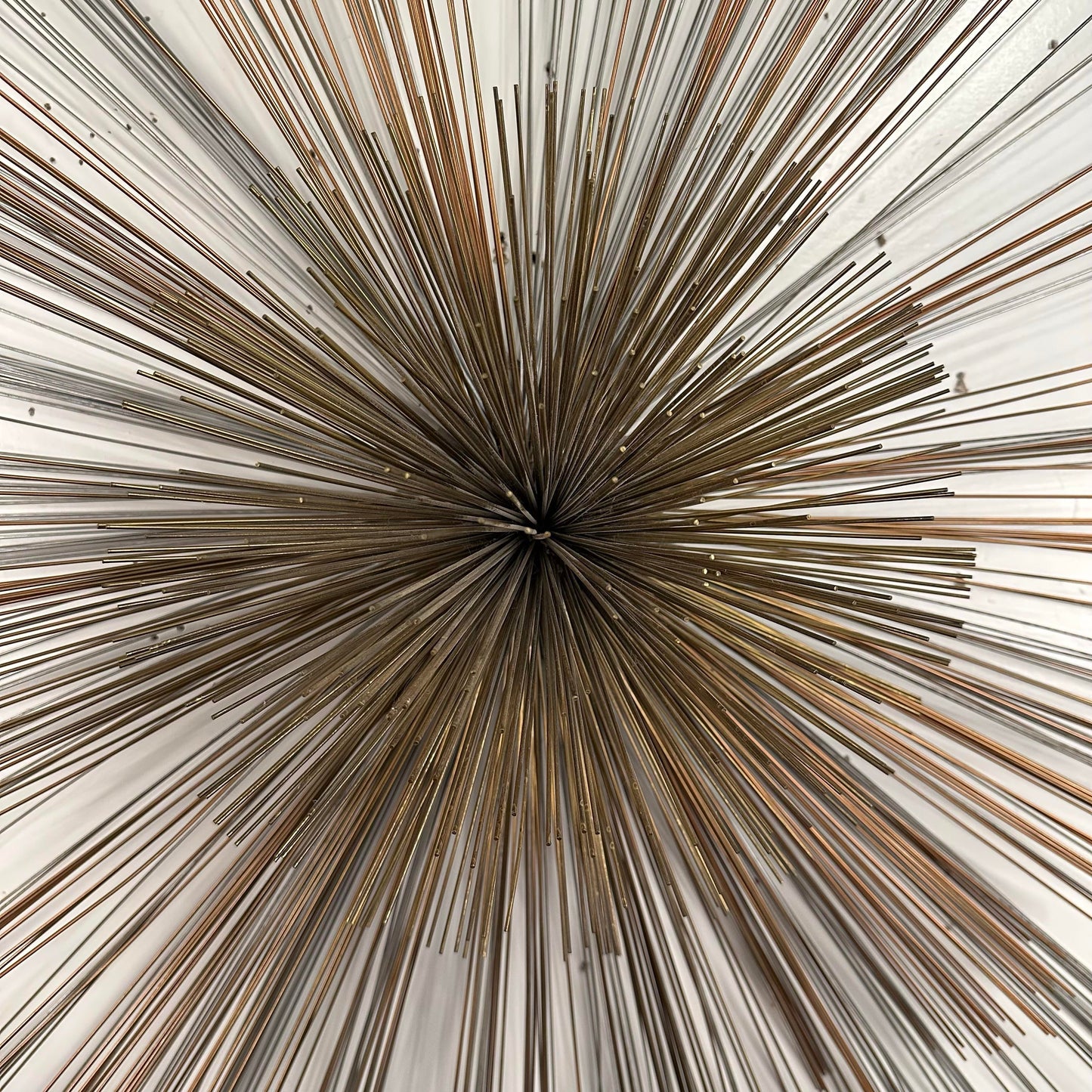 Mid Century Modern Curtis Jere Metal Starburst Wall Sculpture