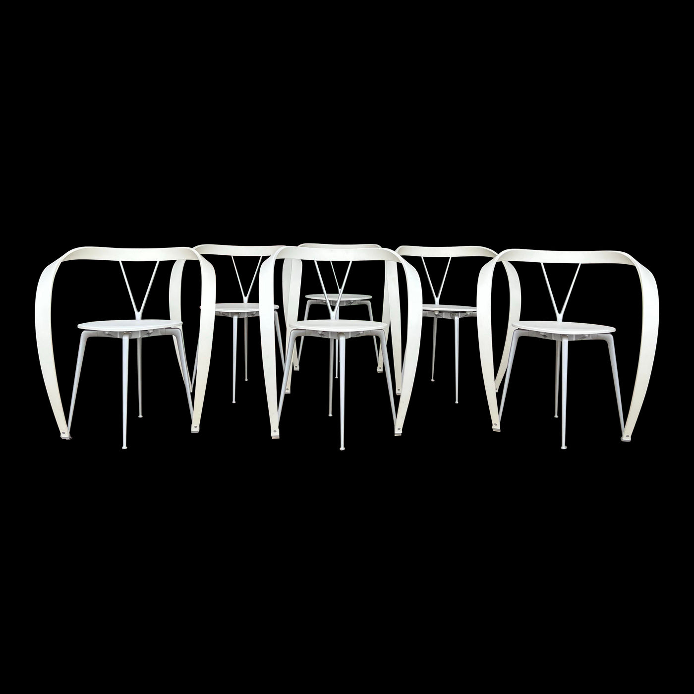 Set of 6 Revers Dining Chairs by Andrea Branzi for Cassina