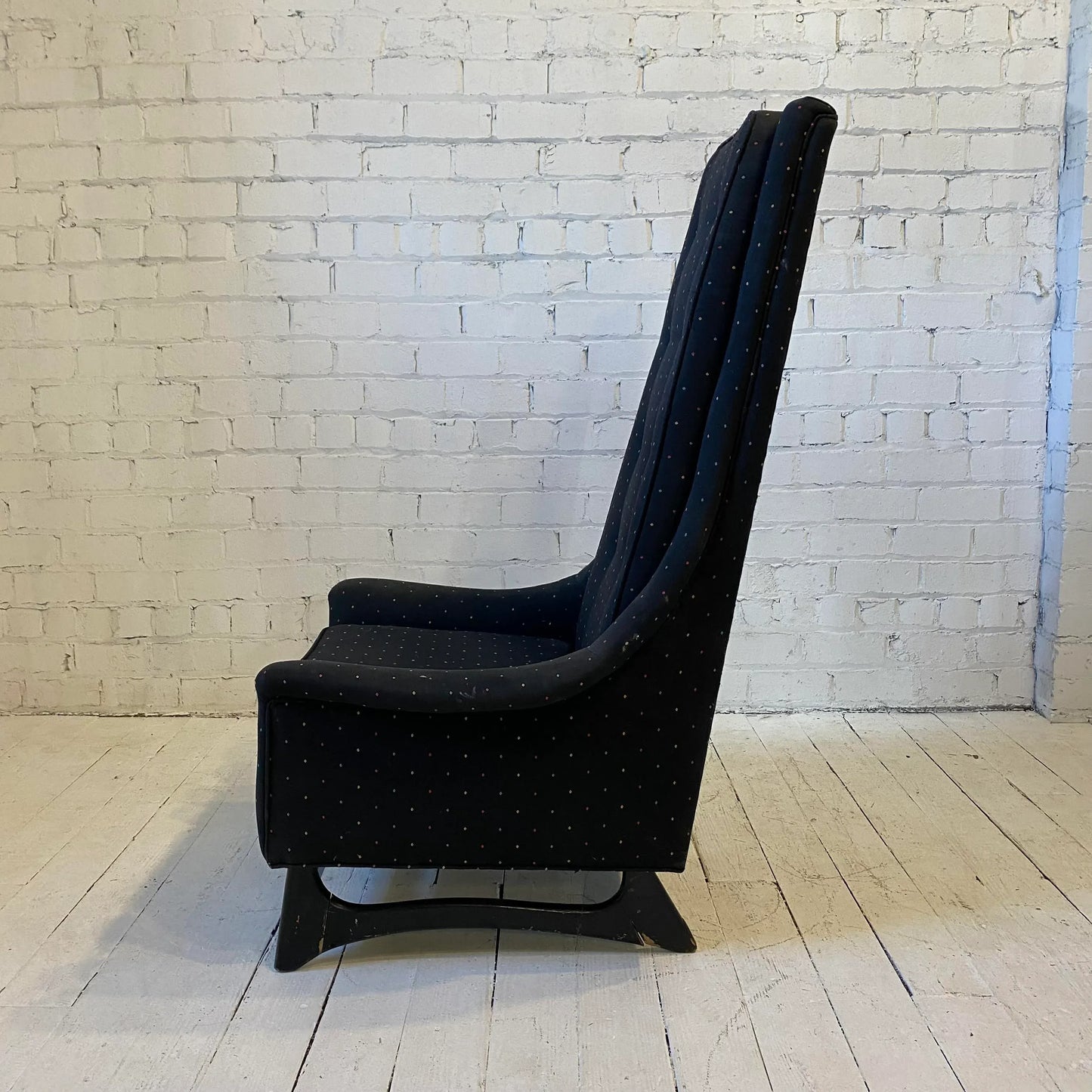 Mid Century Modern Pearsall Style Tall Back Chair