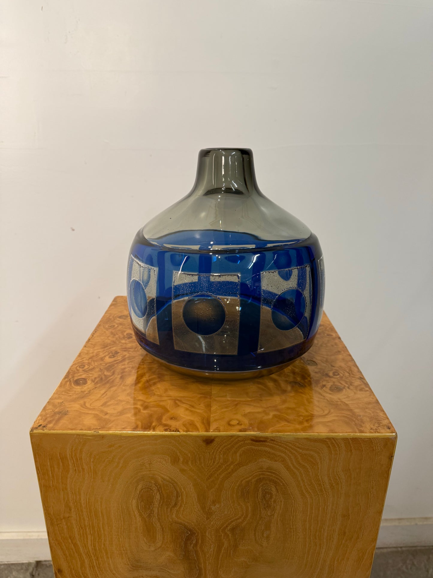 Sven Palmqvist, Ravenna Vase 2327 Signed Orrefors Sweden, C. 1950