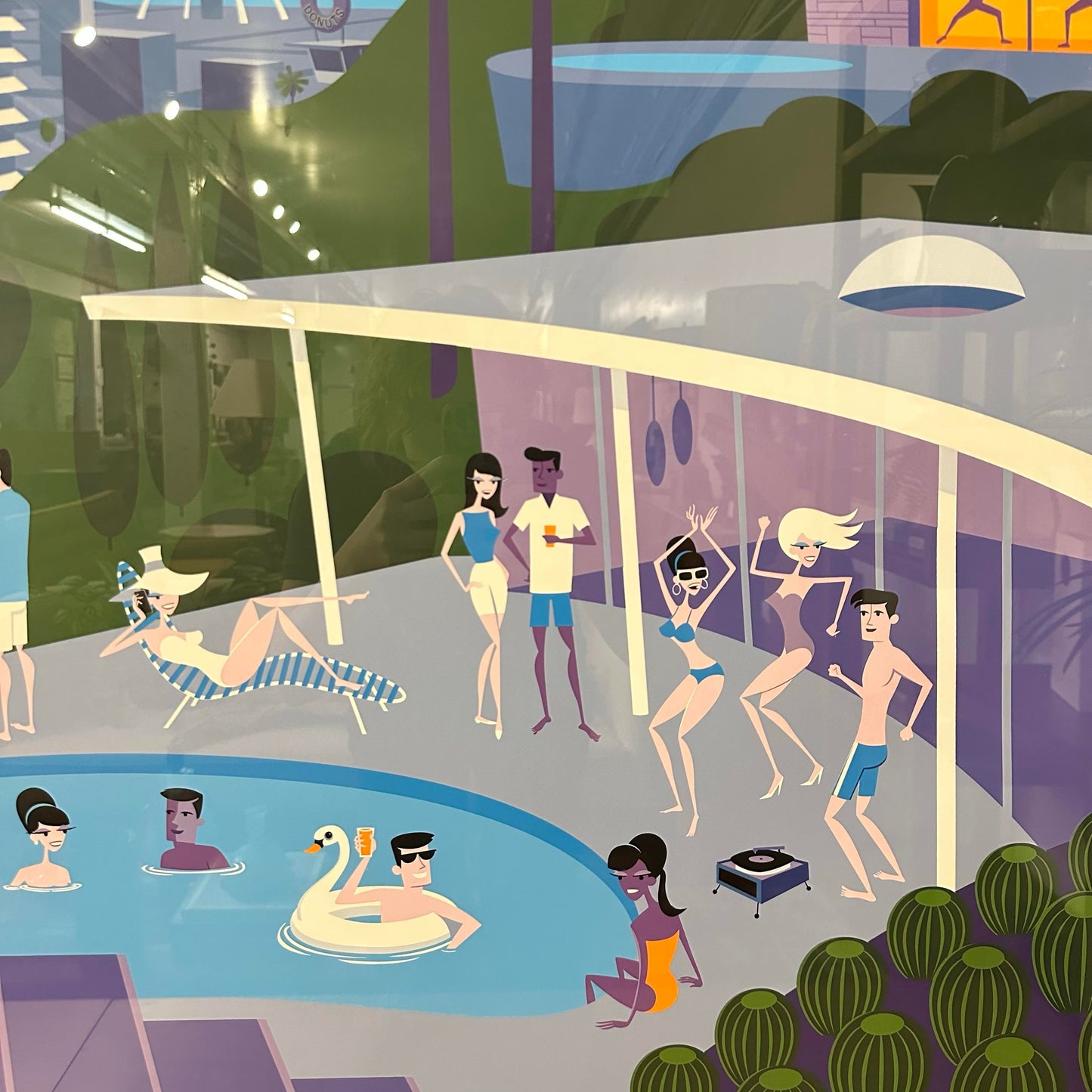 Josh Agle Aka Shag “Million Dollar View” Original Print 72/200