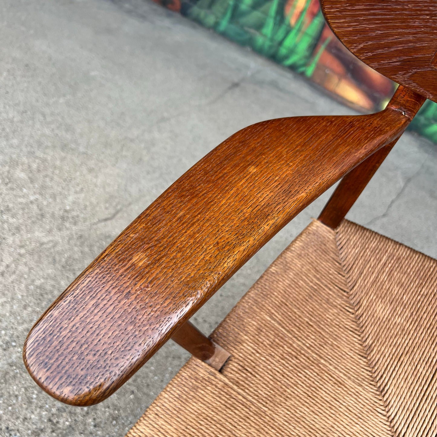 Mid Century Modern Hans Wegner Model Ch22 Shell Back Paddle Armchair