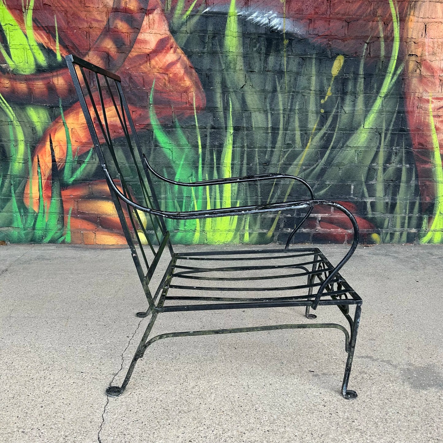 Mid 20th Century Salterini Iron Patio Chair, Attributed