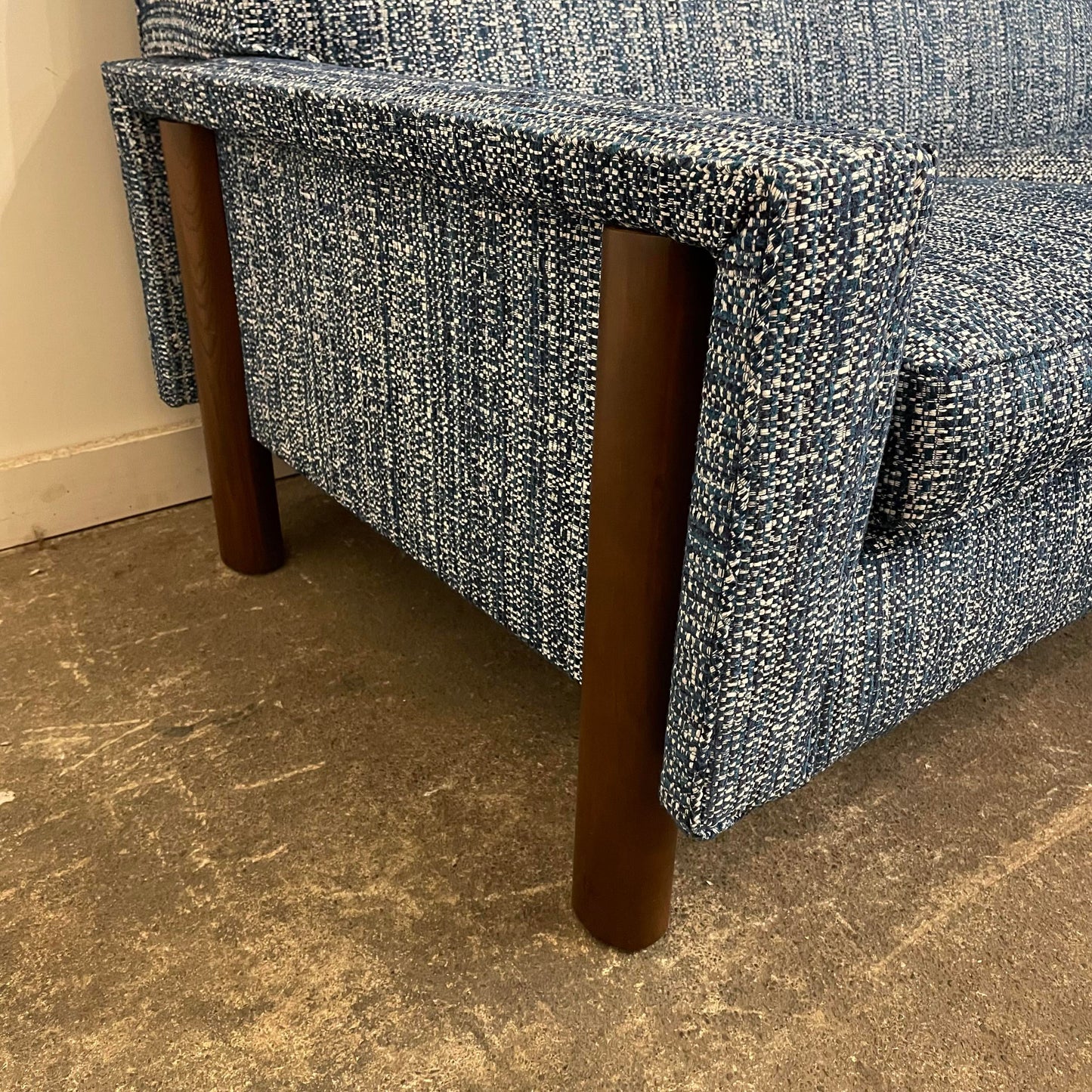 Mid 20th Century Reupholstered Mid-Century Modern Sofa