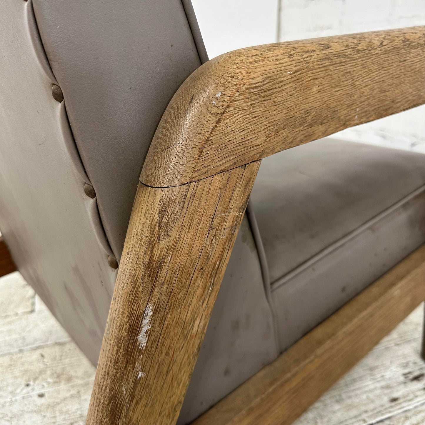 Solid Maple Thonet Lounge Arm Chair