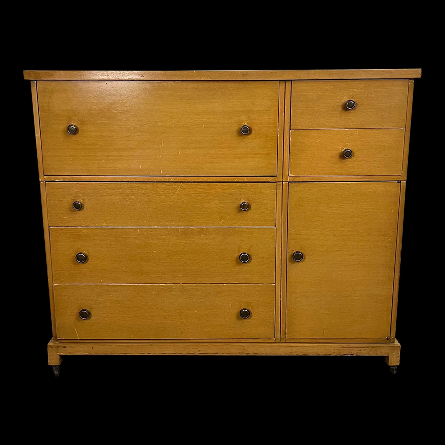 Tall Robsjohn Gibbings for Widdicomb Chest With Secretary Desk