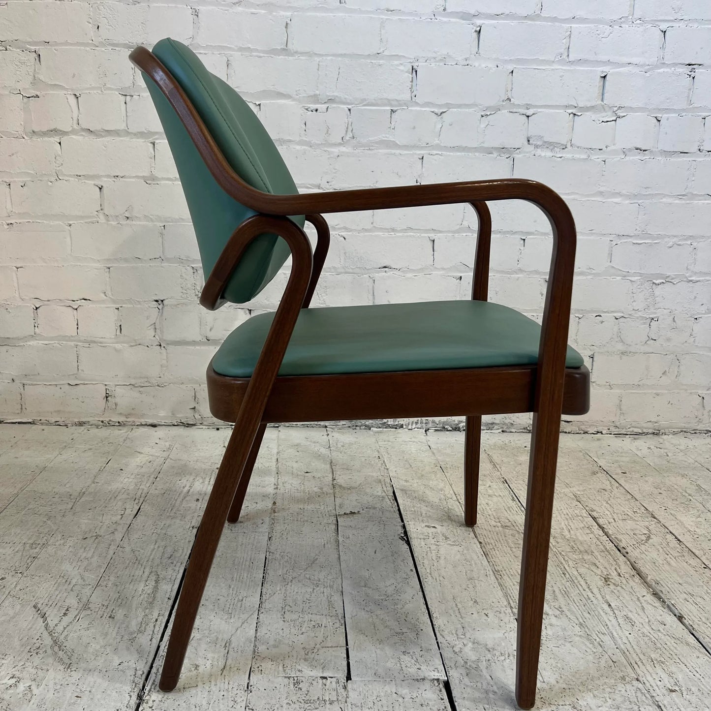 Reupholstered Don Pettit Bentwood Chair for Knoll