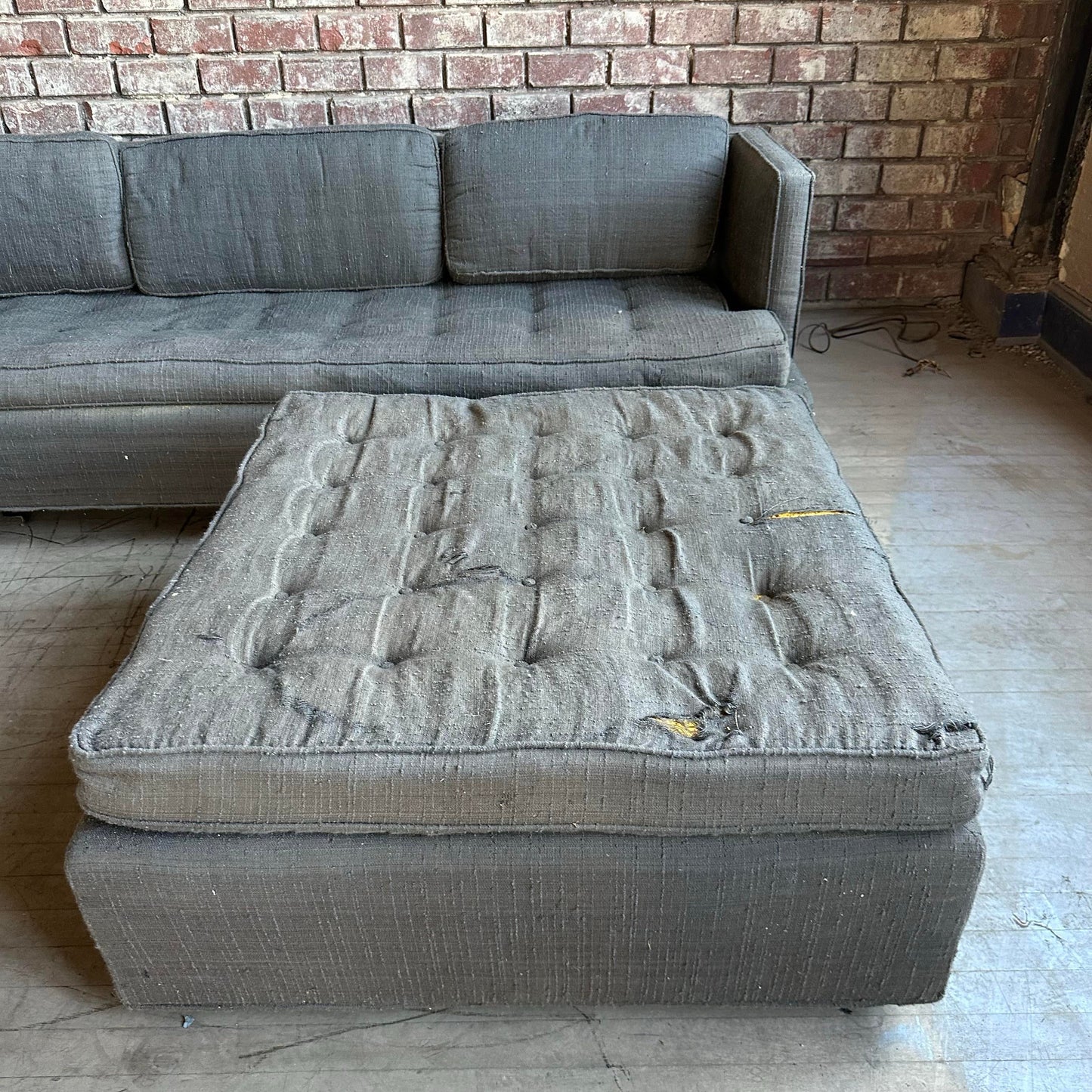 Mid 20th Century Harvey Probber Sectional Sofa and Ottoman