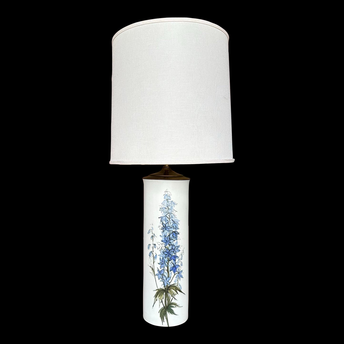 Royal Copenhagen Hand Painted Floral Table Lamp