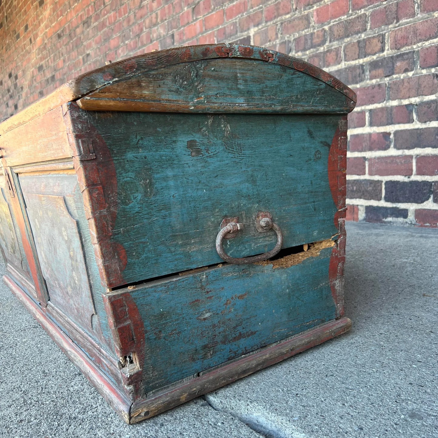 Antique Wooden Chest From 1837