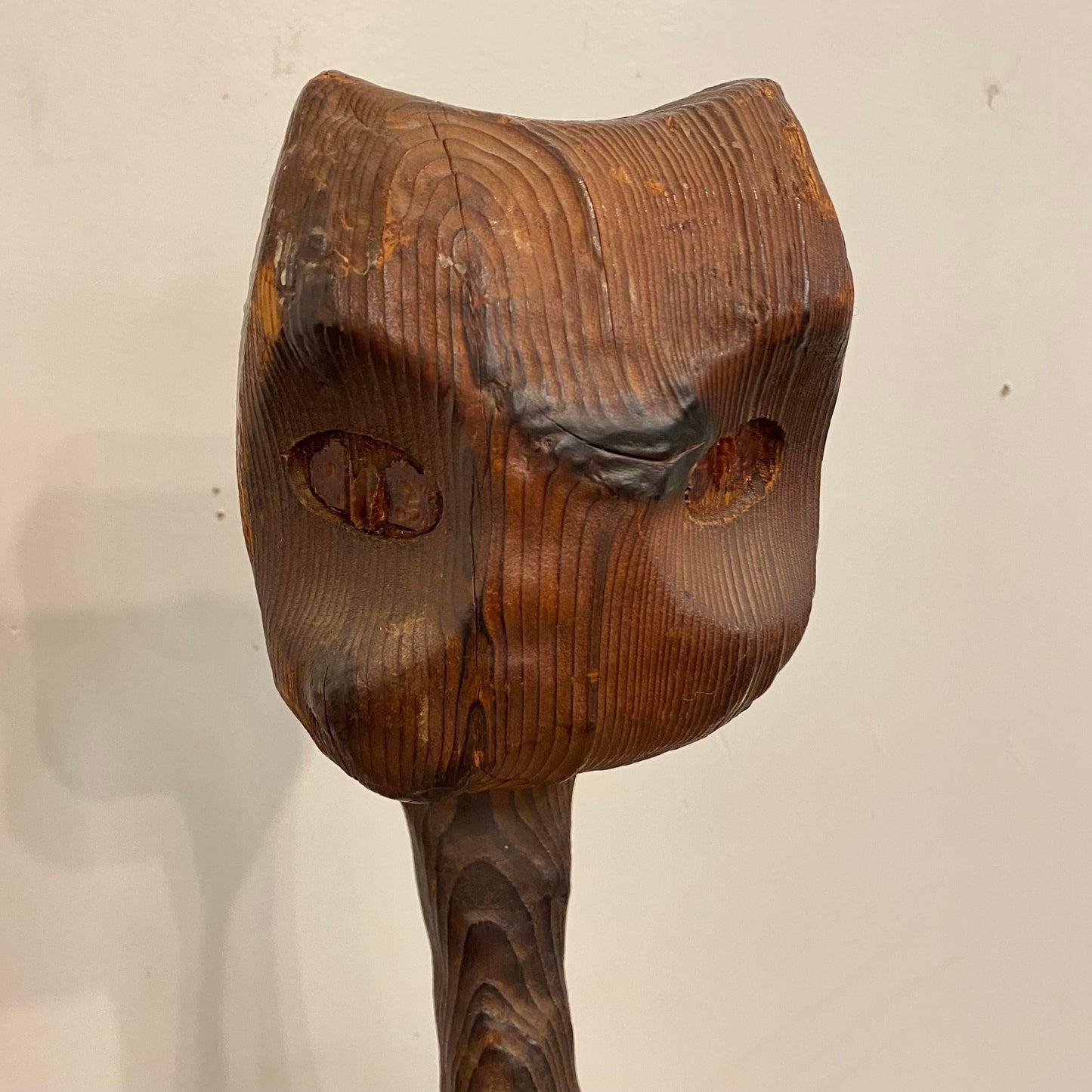 1960s Mid-Century Modern Witco Wood Carved Cat