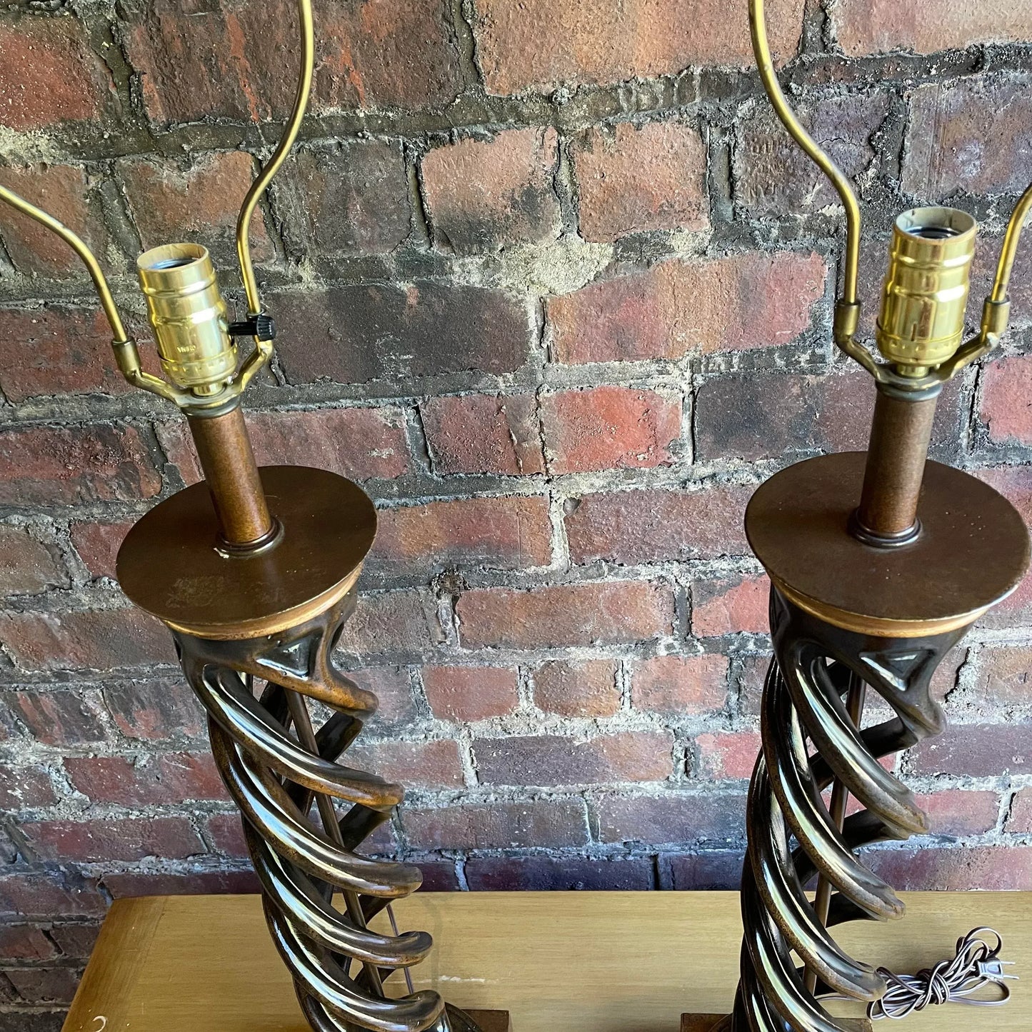 Pair of Fredrick Cooper for James Mont Lamps