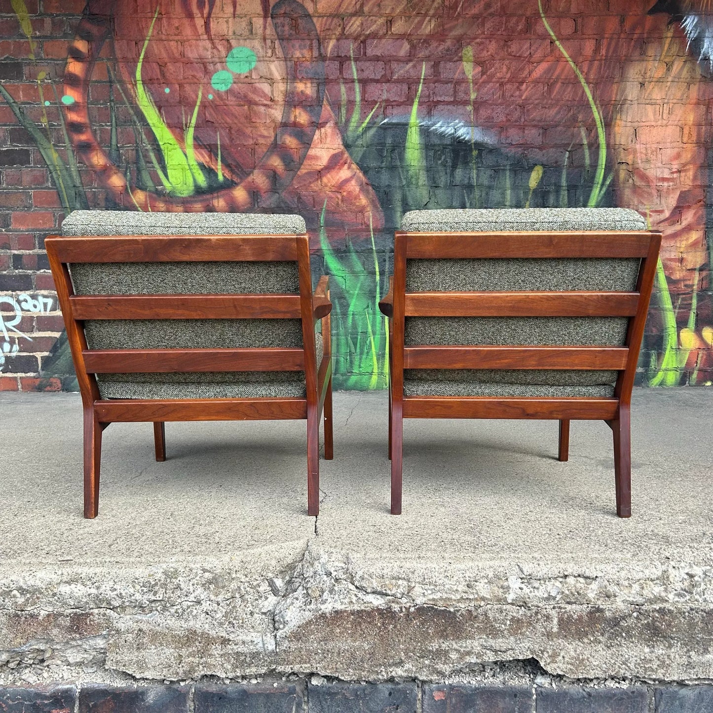 Pair of Arden Riddle Studio Furniture Arm Lounge Chairs