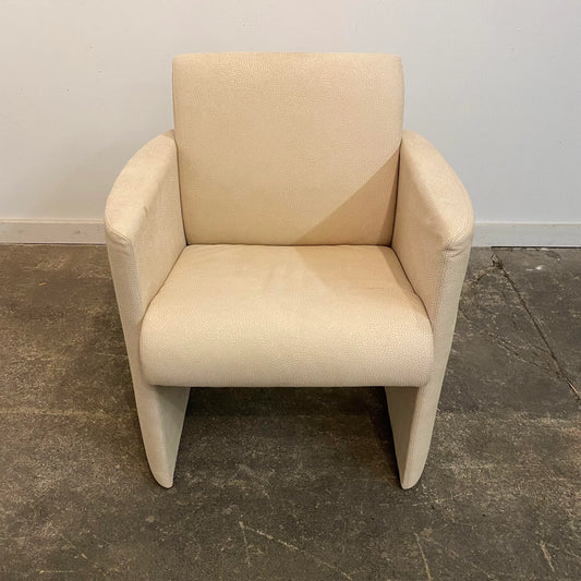 Sormani Lounge Chair Late 20th Century From Italy Leather Suede