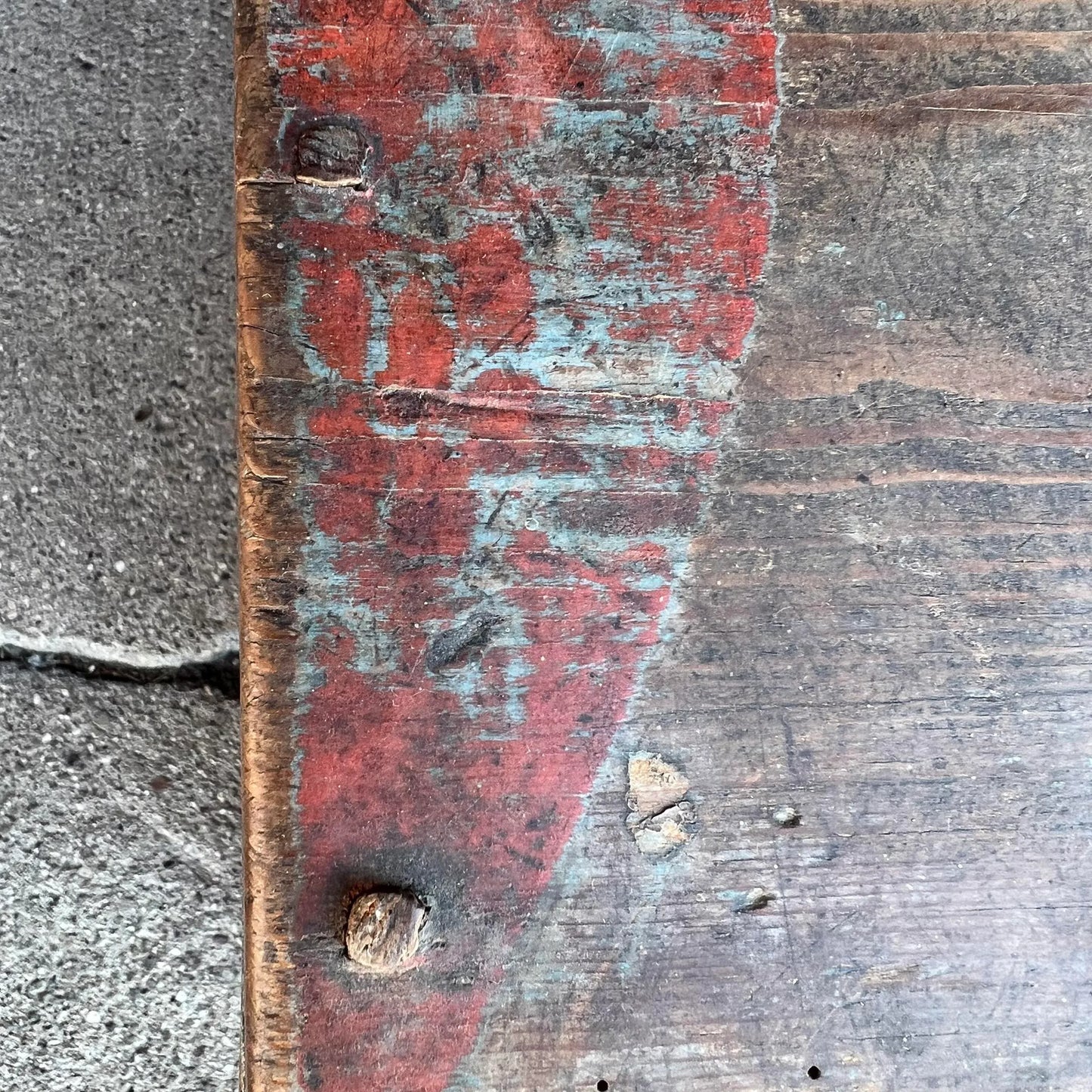 Antique Wooden Chest From 1837
