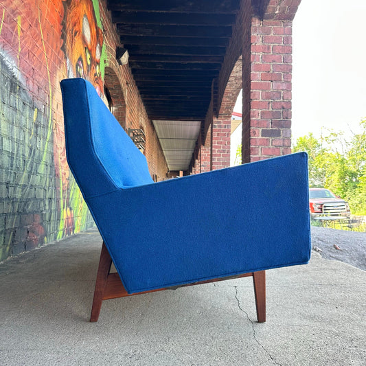 Mid 20th Century Jens Risom U-150 Walnut Sofa