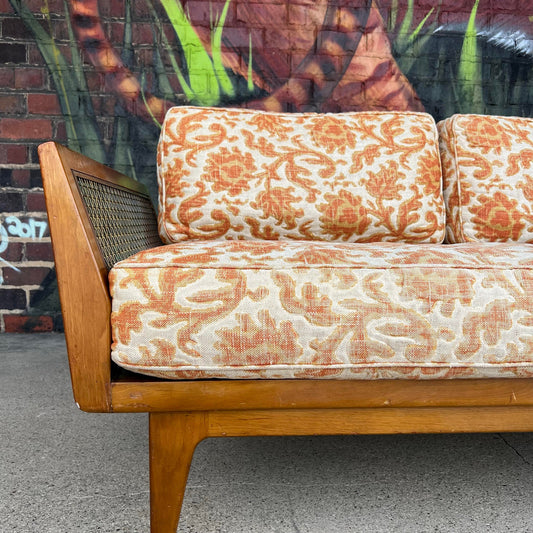 Mid Century Modern Bertha Schaeffer Sofa for Singer & Sons Loveseat