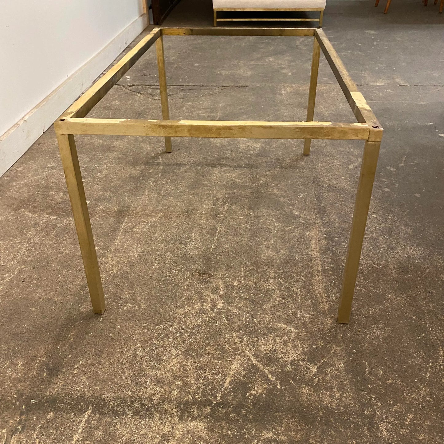 Reupholstered Mid Century Modern Paul McCobb Sectional Sofa with Travertine Top Side Table