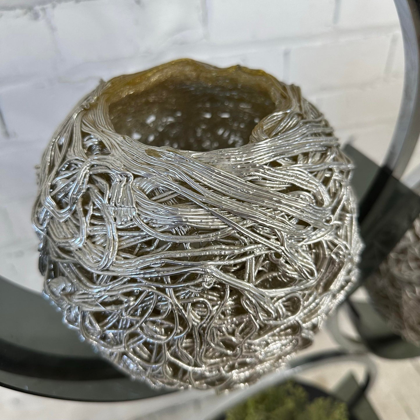 Funky Spaghetti Chrome 3 Way Table Lamp