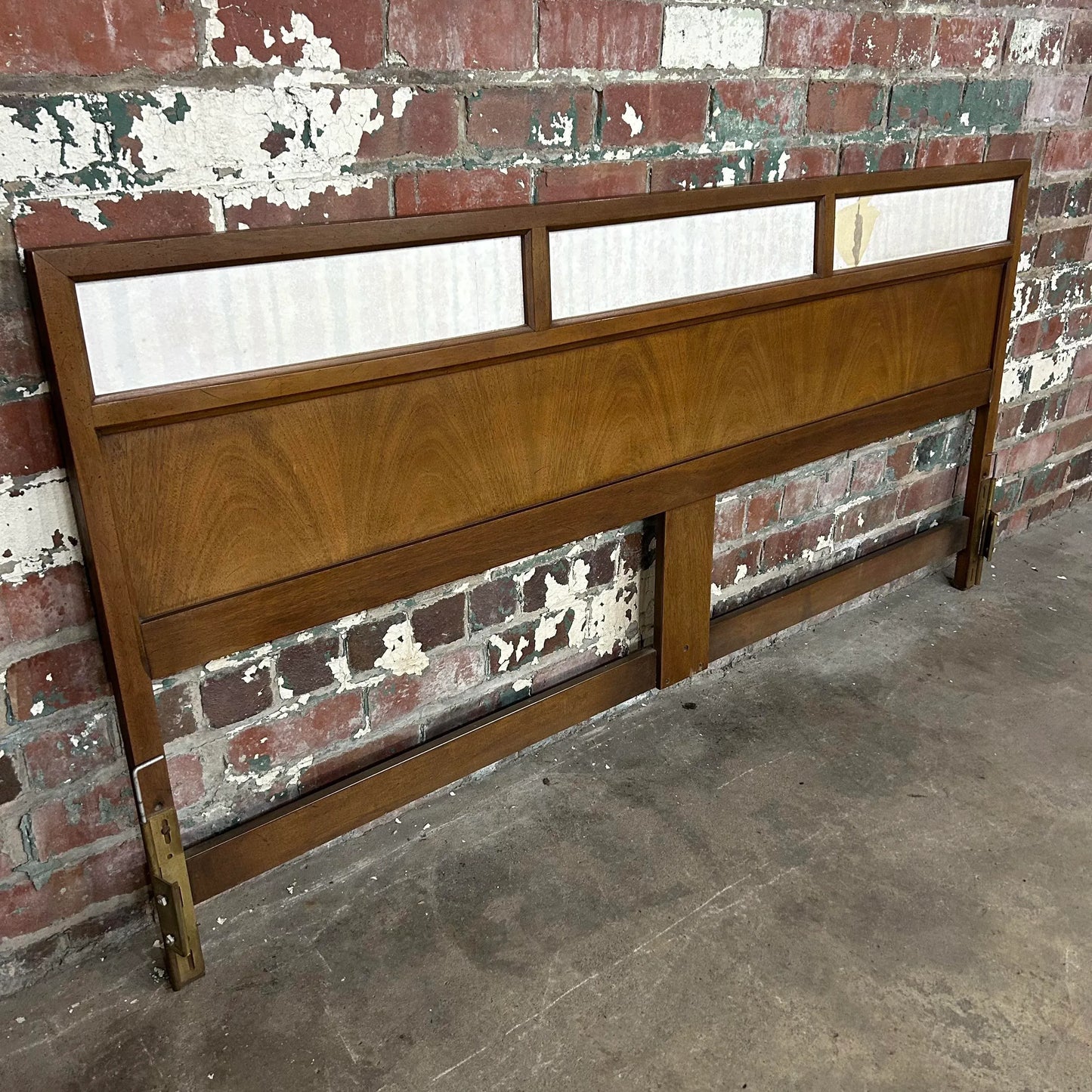 Mid Century Modern King Size Headboard With Reversible Panels