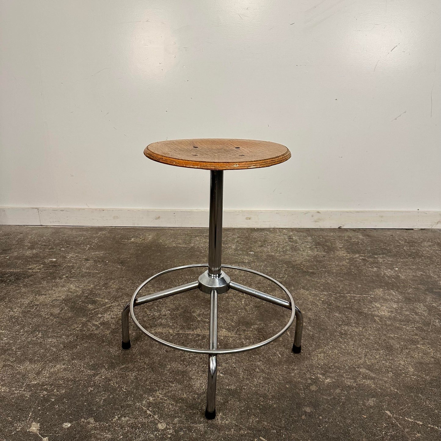 Mid Century Modern Workshop Task Stool Made in Italy