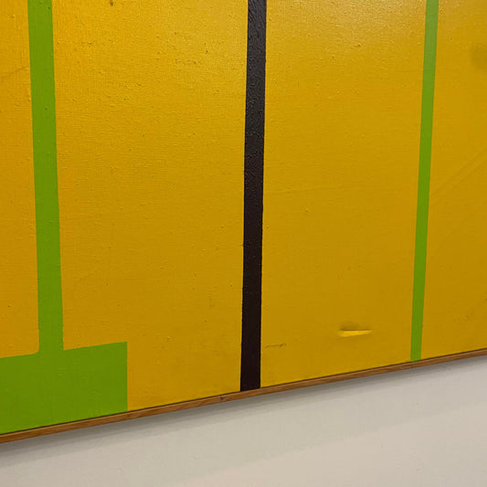 Mid 20th Century Minimalist Geometric Painting, Framed