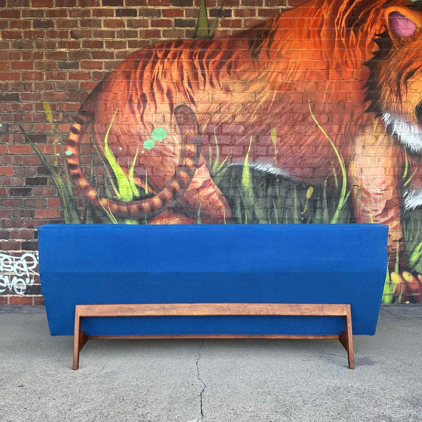 Mid 20th Century Jens Risom U-150 Walnut Sofa
