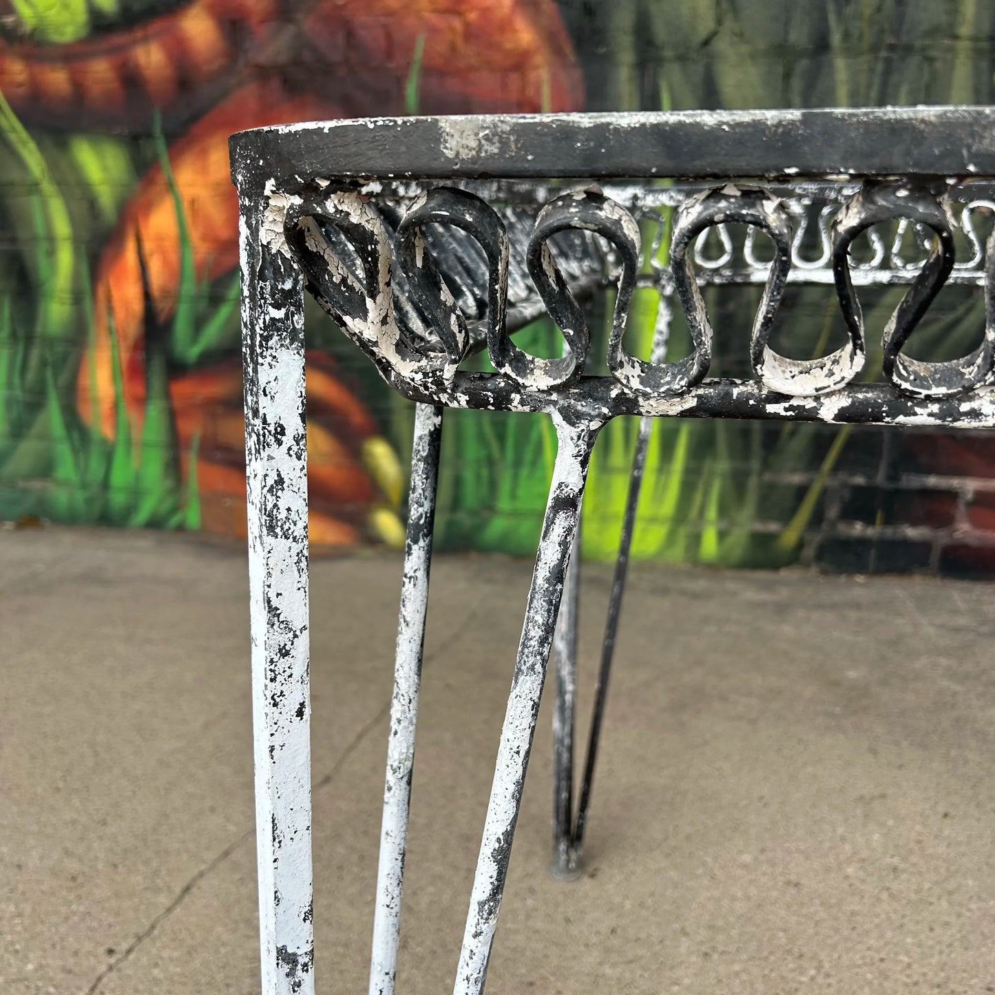 Mid 20th Century Maurizo Tempestini Ribbon Outdoor Dining Table Base, Attributed