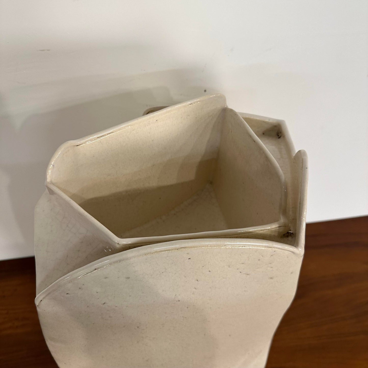 Large Ceramic Abstract Slab-Made Sculpture