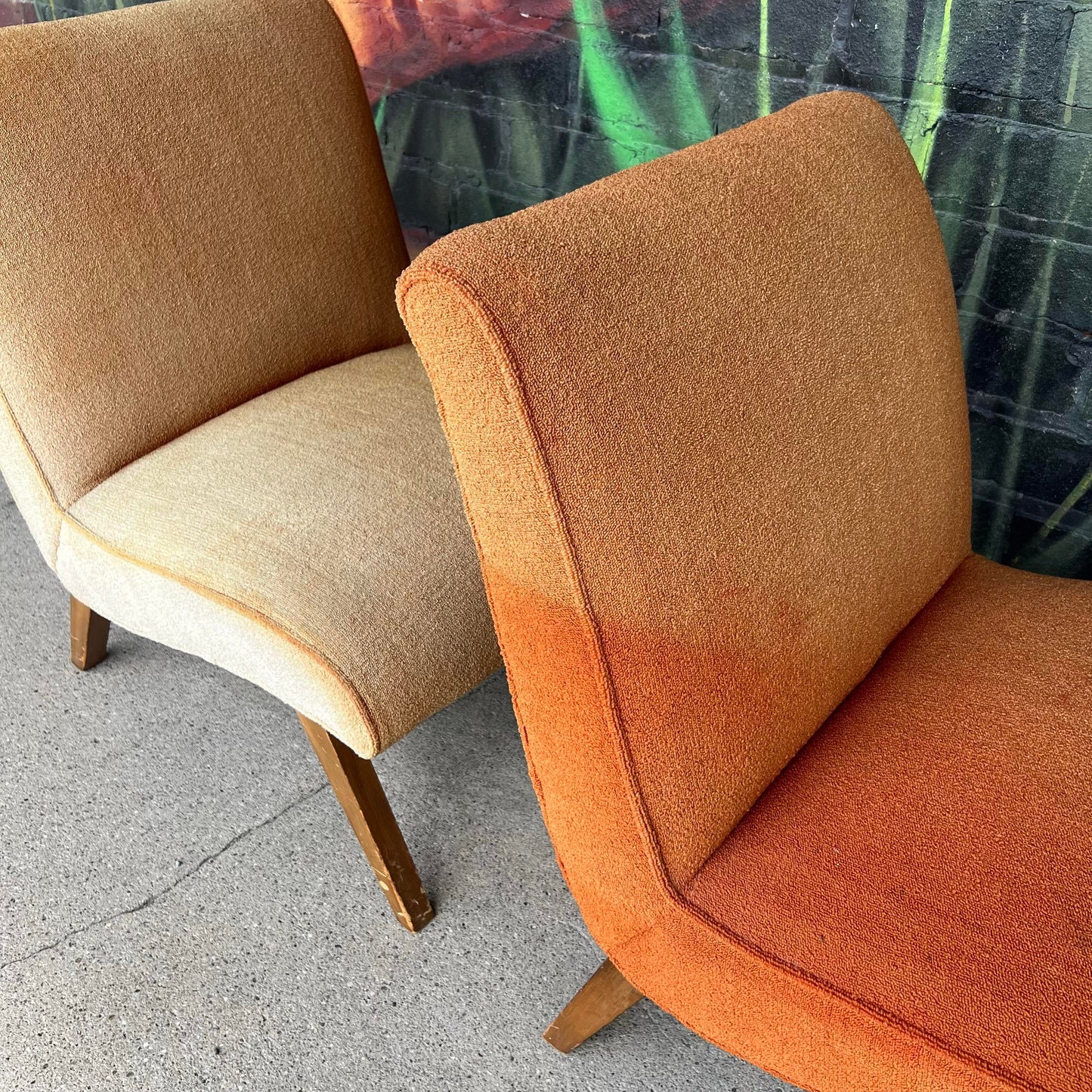 Pair of Slipper Chairs in the Style of Jens Risom