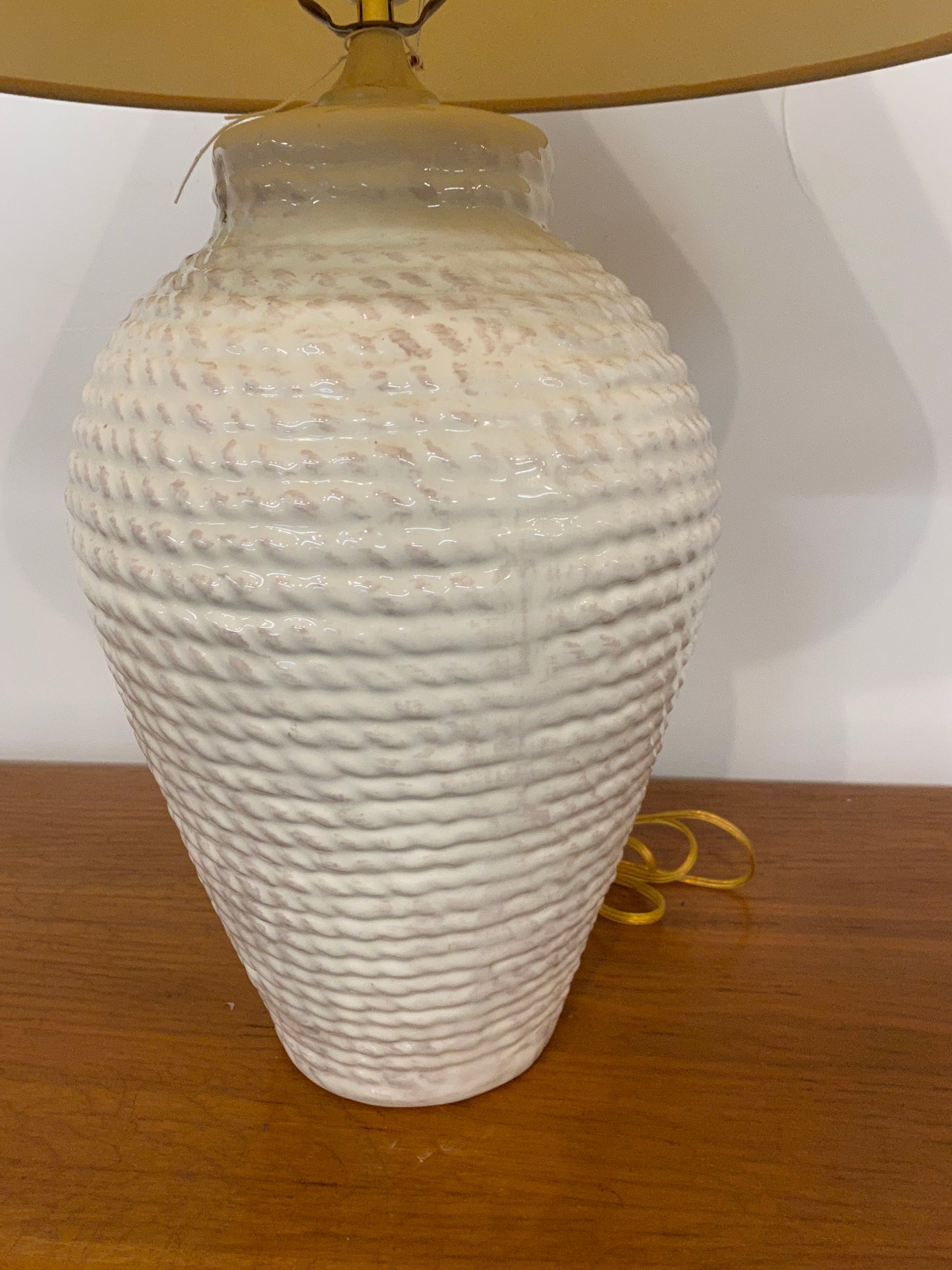 1980s Faux Rope Table Lamp