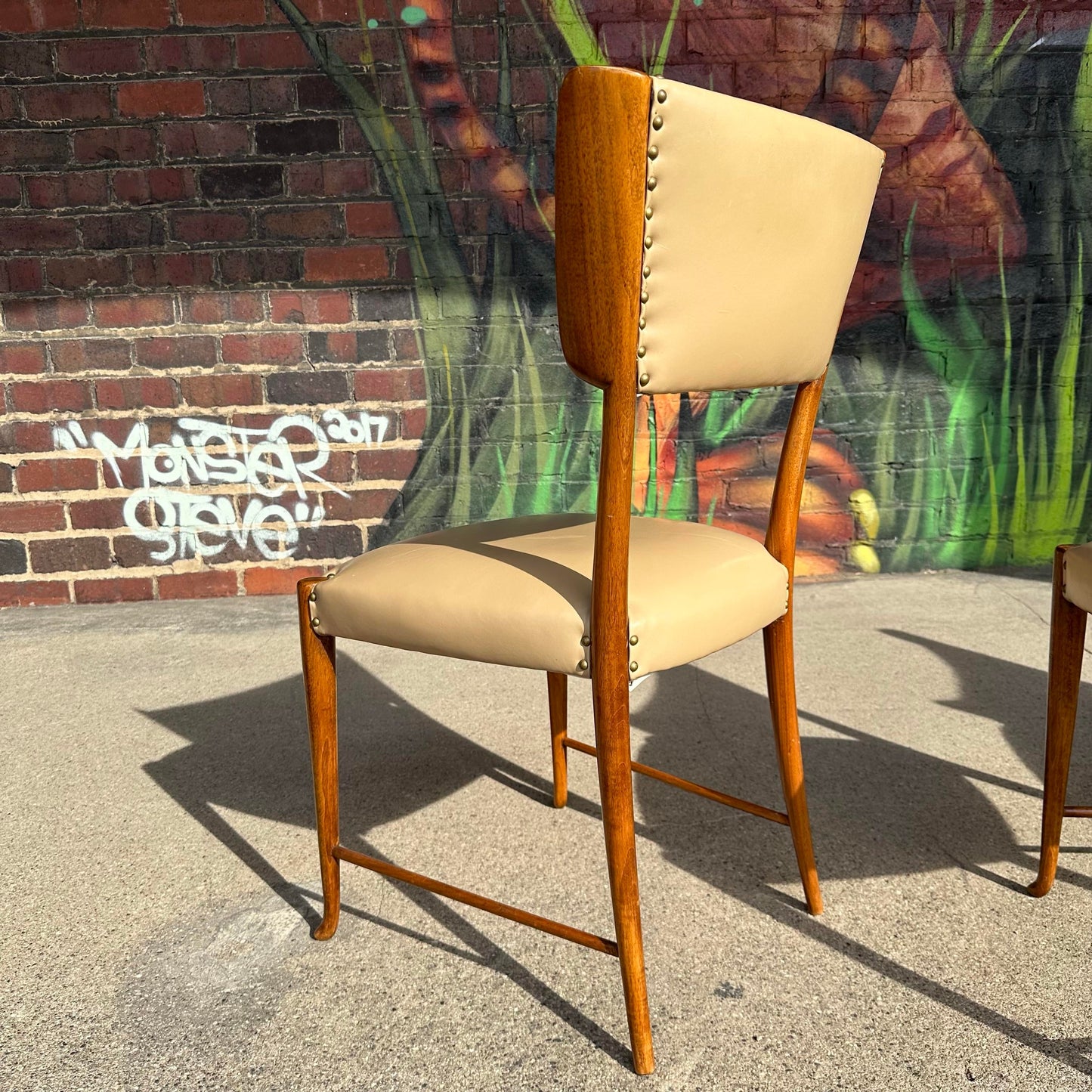 Paulo Buffa Dining Chairs Italian Mid Century Modern