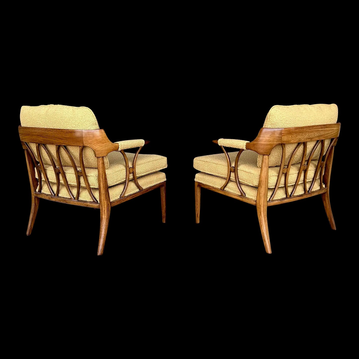 Pair of Tomlinson Sophisticate Arm Chairs for Erwin Lambeth