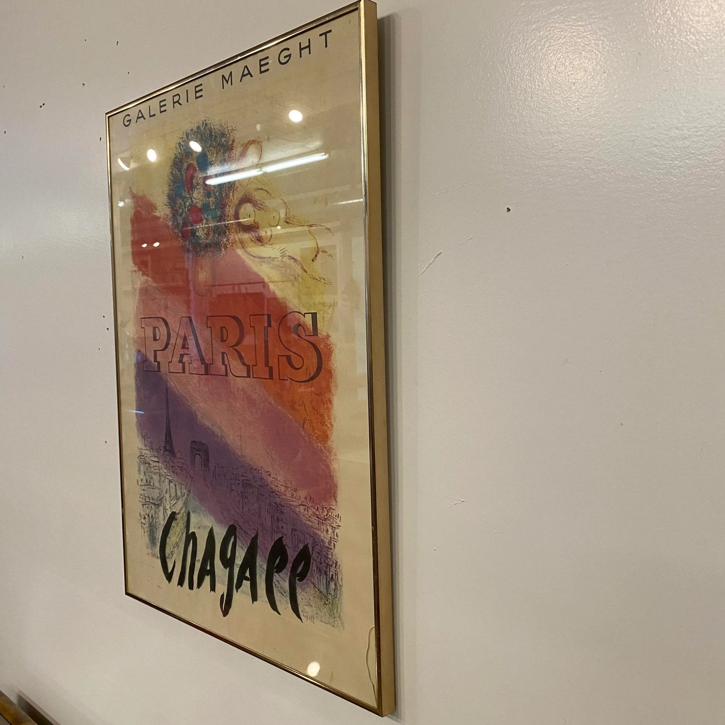 Original Galerie Maeght Paris Poster for Chagall Exhibit 1954