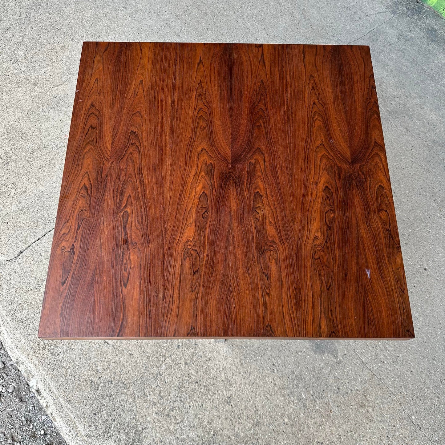 Milo Baughman for Thayer Coggin Rosewood and Chrome Side Table