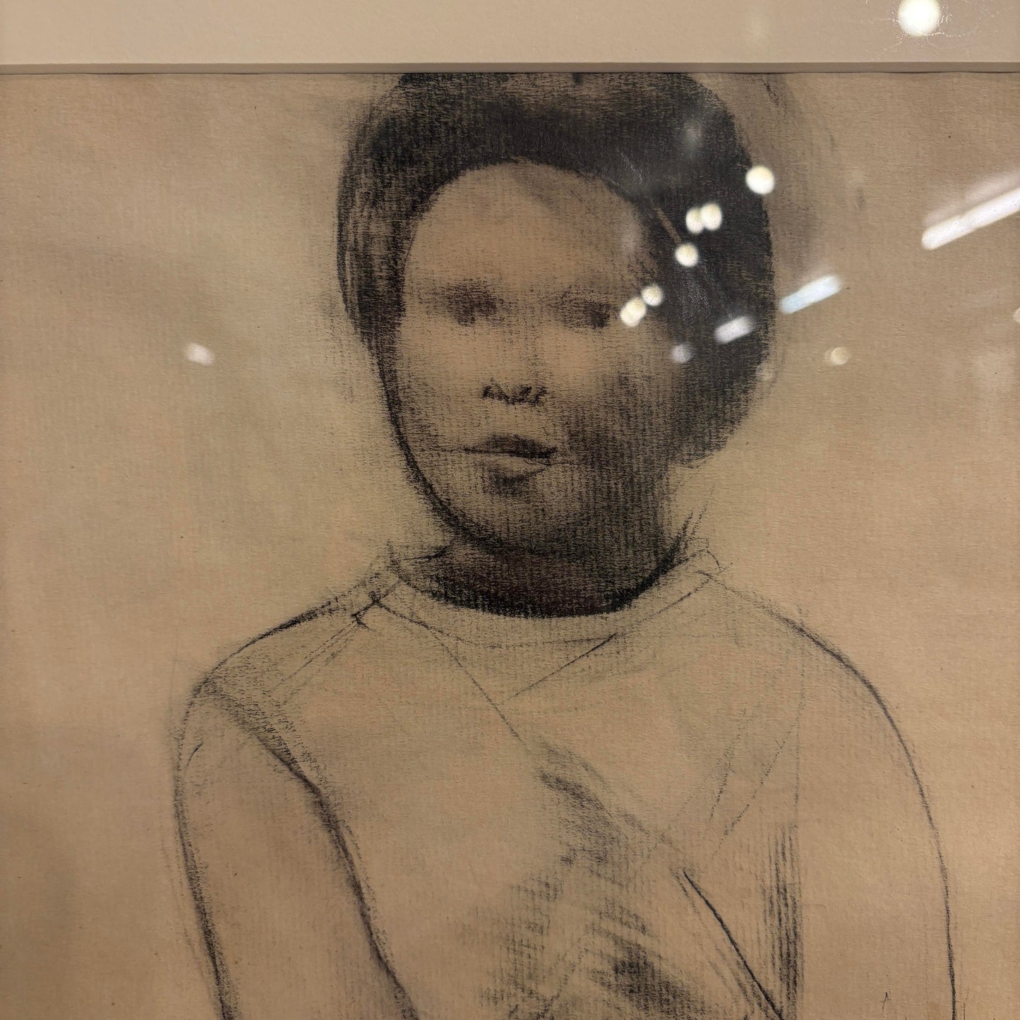 Mario Fallani “Study of Seated Woman” Pencil Drawing