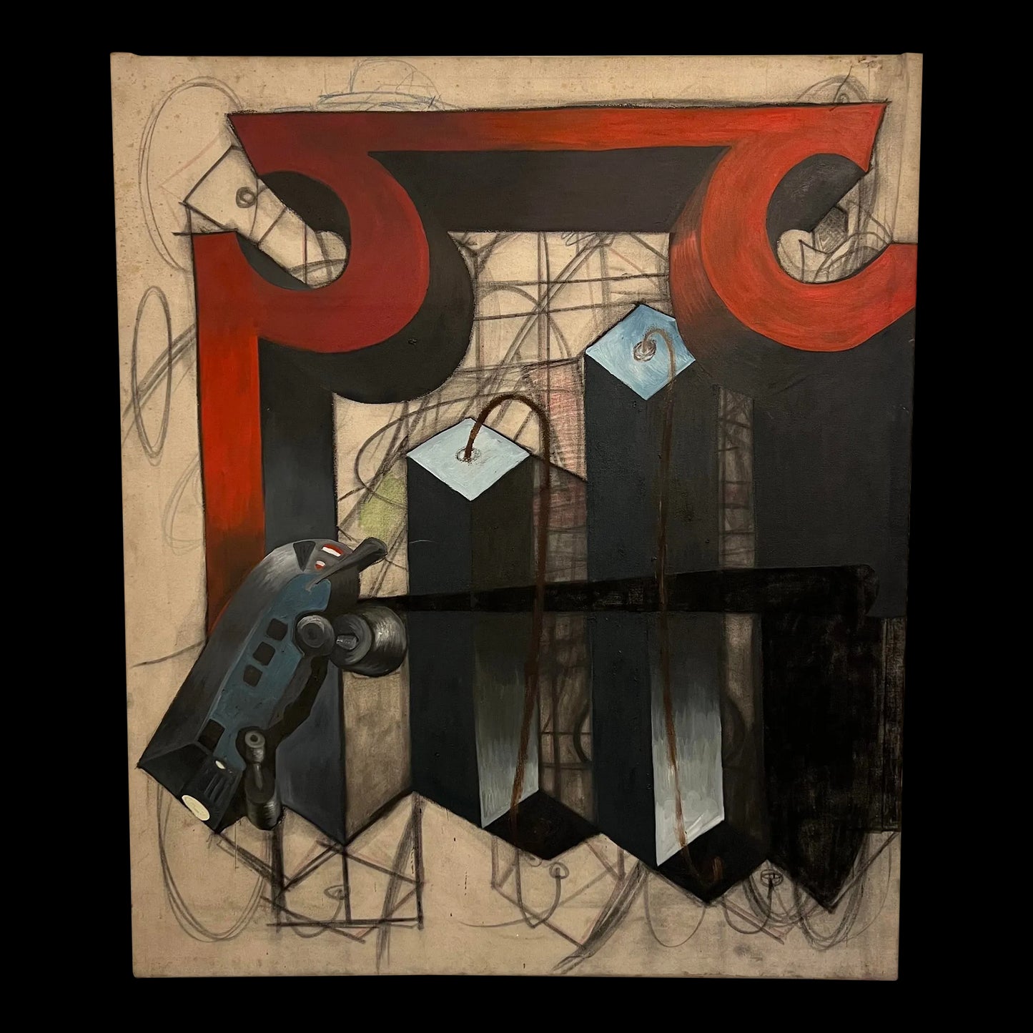 Mixed Media Abstract Painting