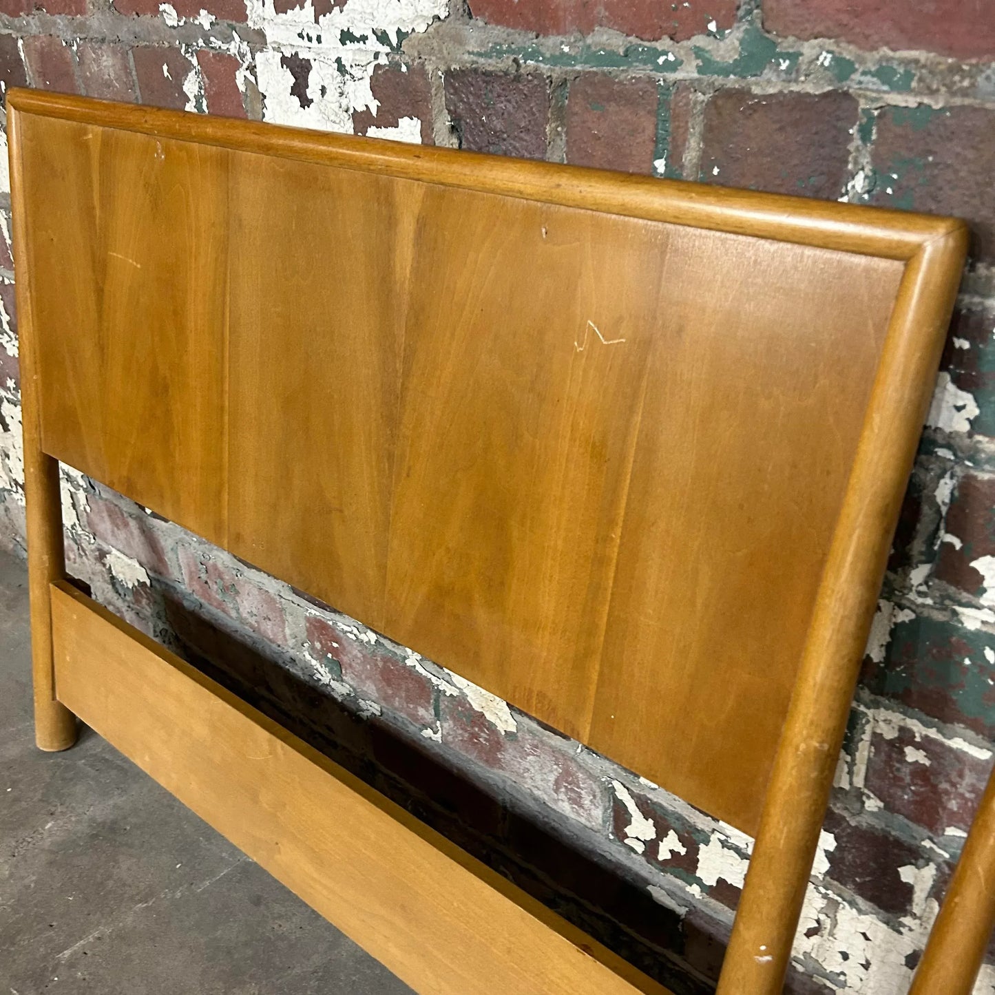 Robsjohn Gibbings Twin Headboard and Footrest for Widdicomb.