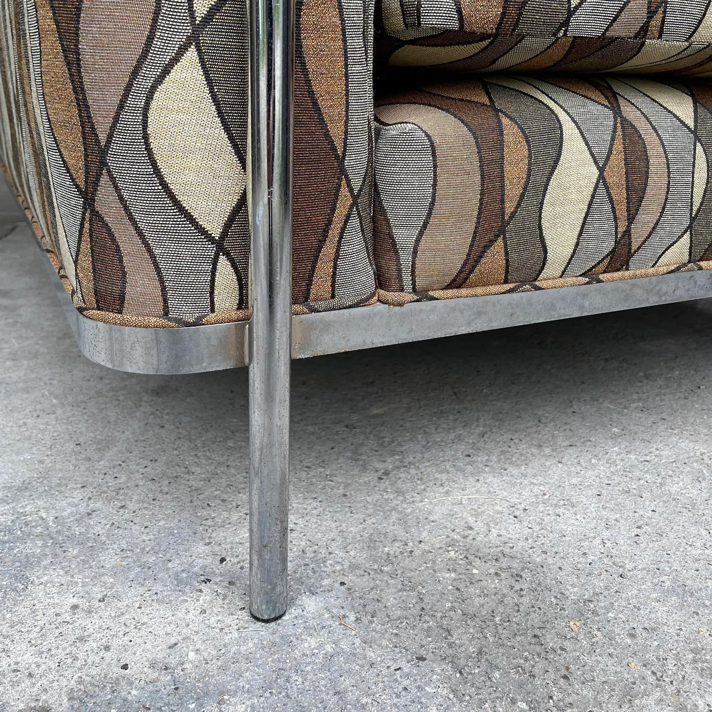 Corbusier Style Club Chair by Jack Cartwright 1970’s American Midcentury