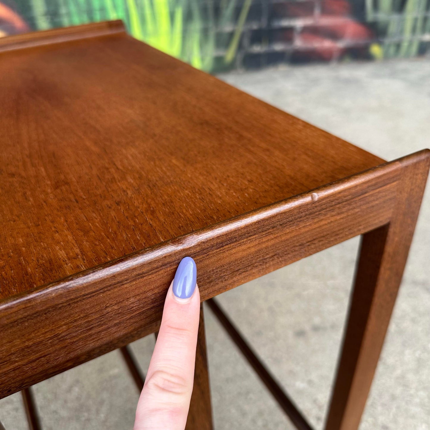 Mid 20th Century Danish Teak Nesting Side Tables