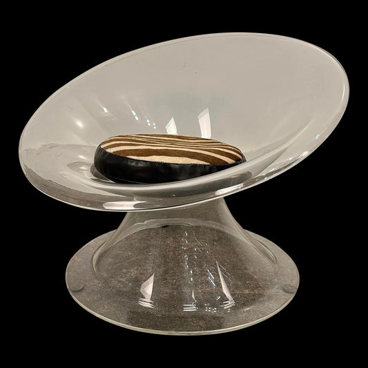 1960 Erwine & Estelle Laverne Buttercup Molded Lucite Chair From Invisible Group