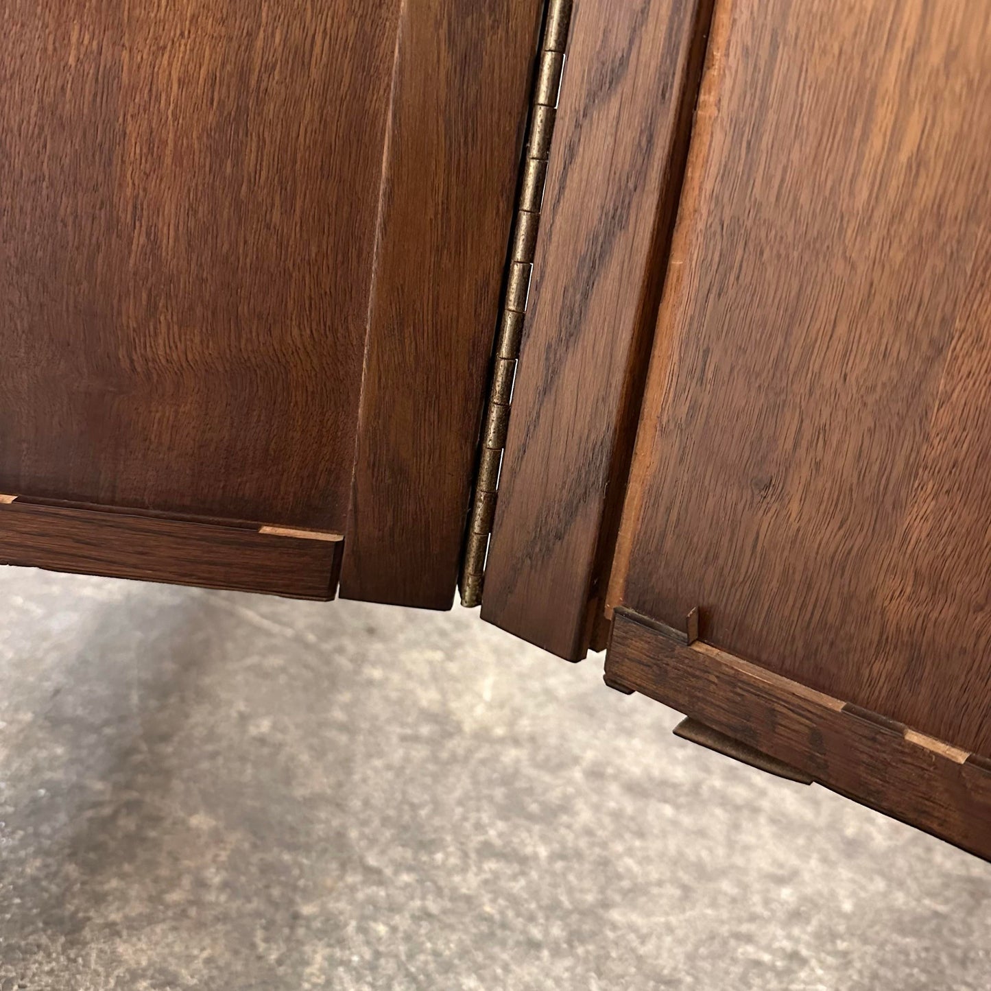 Mosaic Tile Folding Bar Cart by Henry Glass for Saginaw Furniture