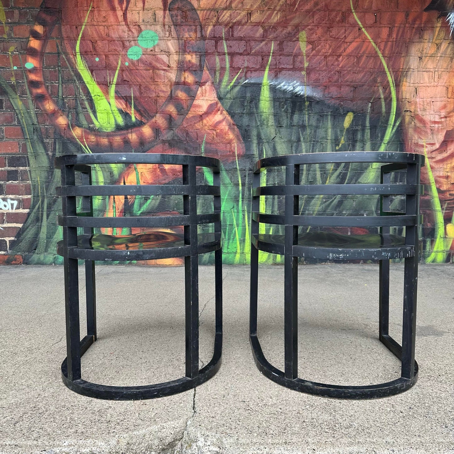 MCM Pair of Richard Meier for Knoll Armchair Model #810a
