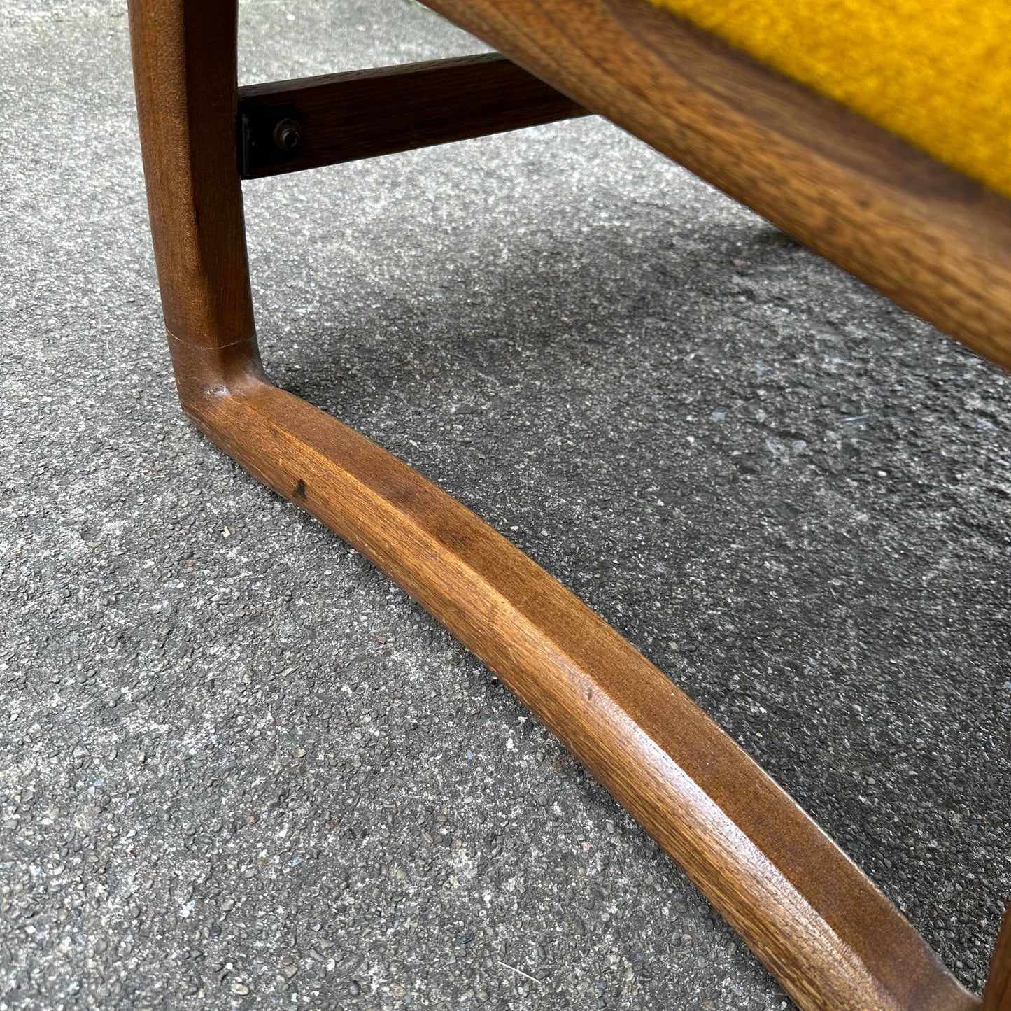 Mid 20th Century Pearsall-Style Sofa With Walnut Base