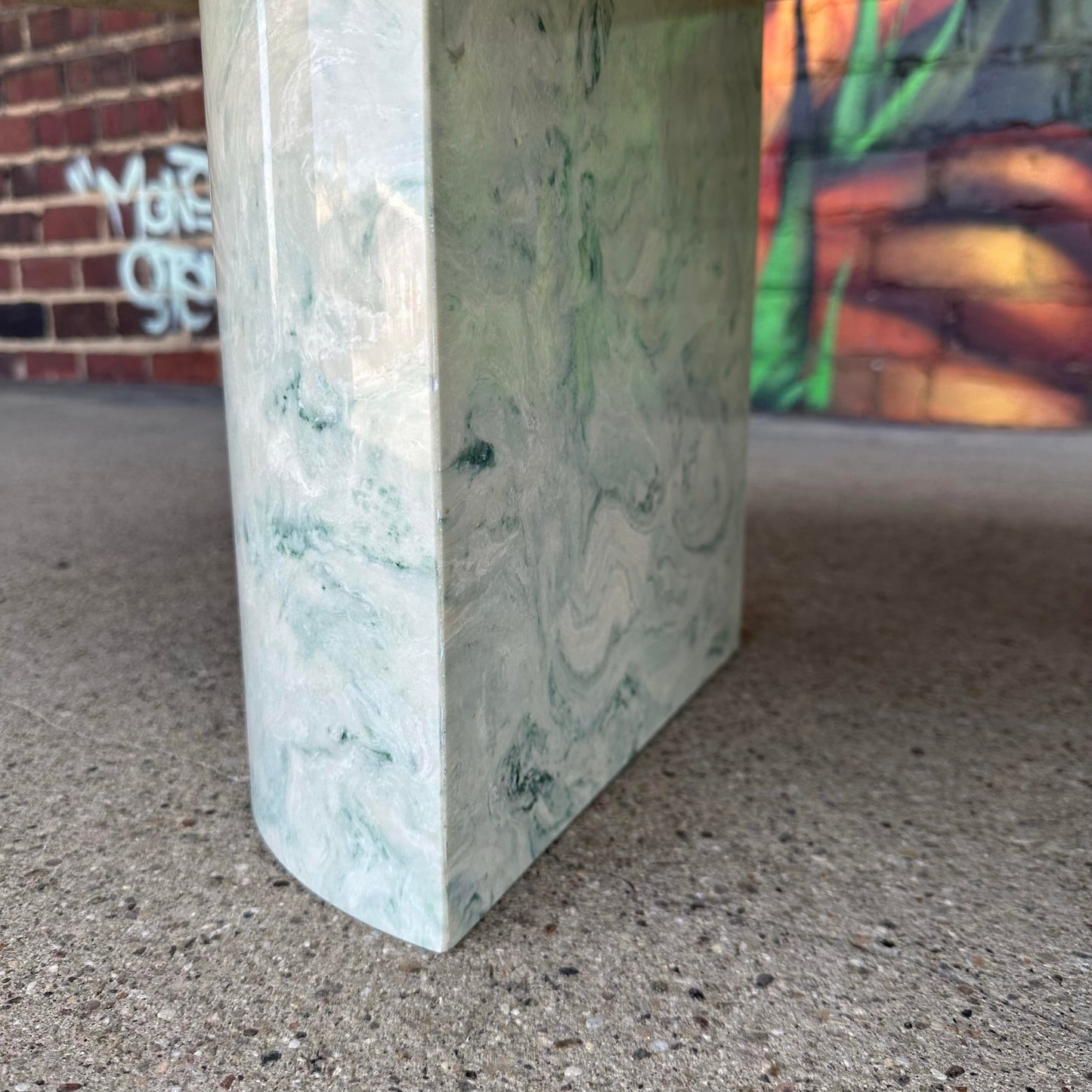 Post-Modern Cultured Marble Coffee Table