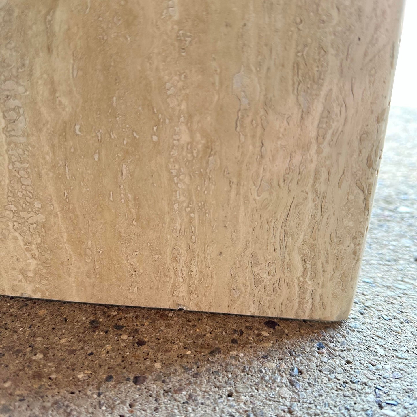 Artedi Marble and Brass Console Table