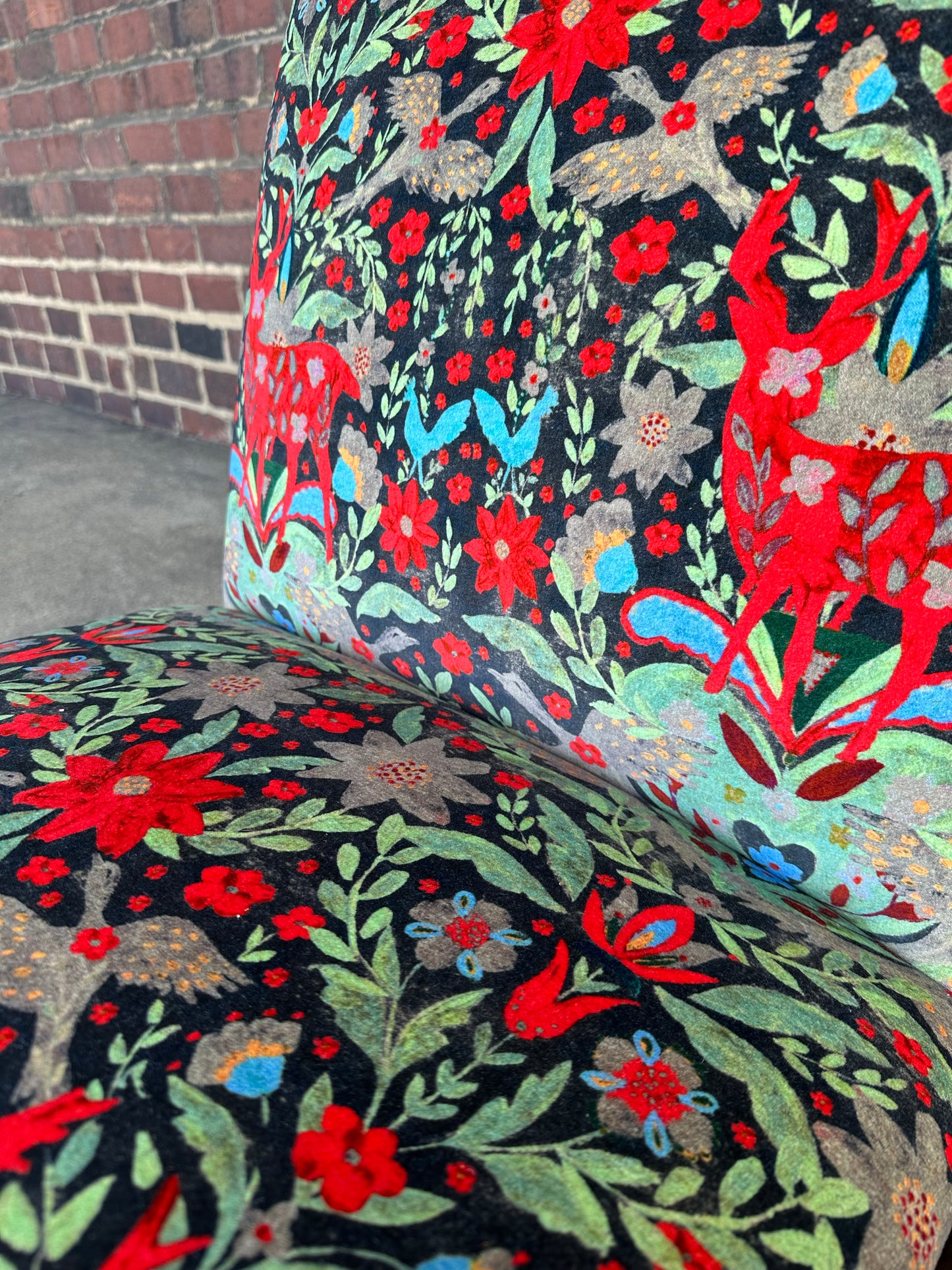 Pair of Kroehler Slipper Chairs Mind the Gap Fabric