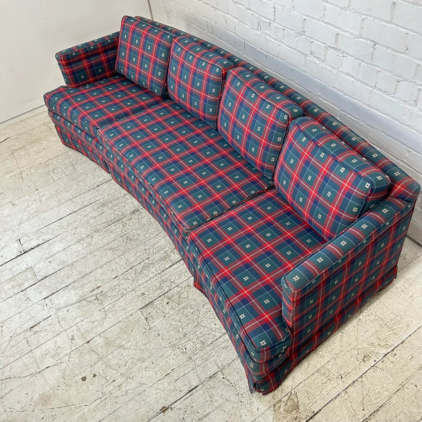 Mid Century Modern Curved Sofa